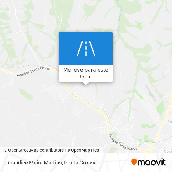 Rua Alice Meira Martins mapa