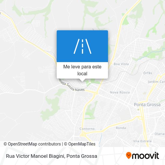 Rua Victor Manoel Biagini mapa