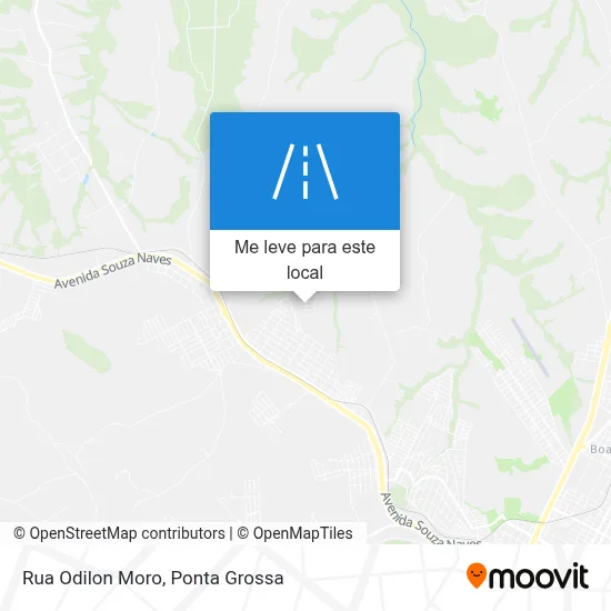 Rua Odilon Moro mapa