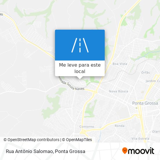 Rua Antônio Salomao mapa