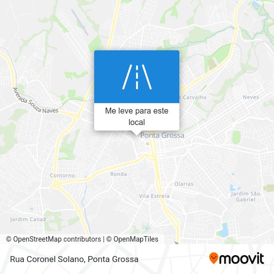 Rua Coronel Solano mapa