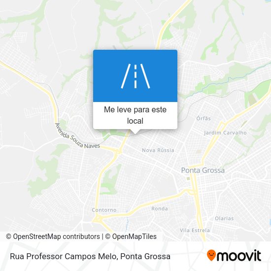 Rua Professor Campos Melo mapa