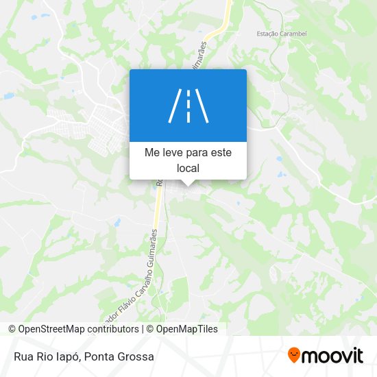 Rua Rio Iapó mapa