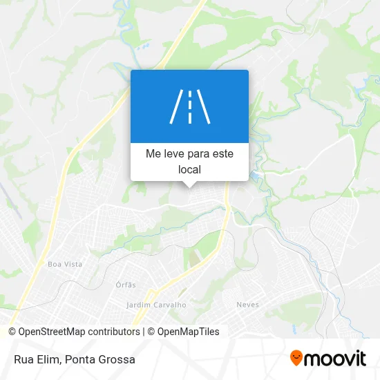 Rua Elim mapa