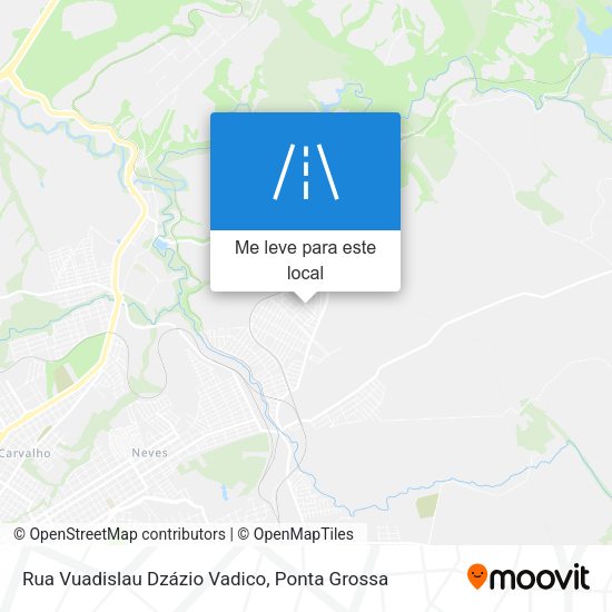 Rua Vuadislau Dzázio Vadico mapa