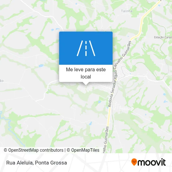 Rua Aleluia mapa