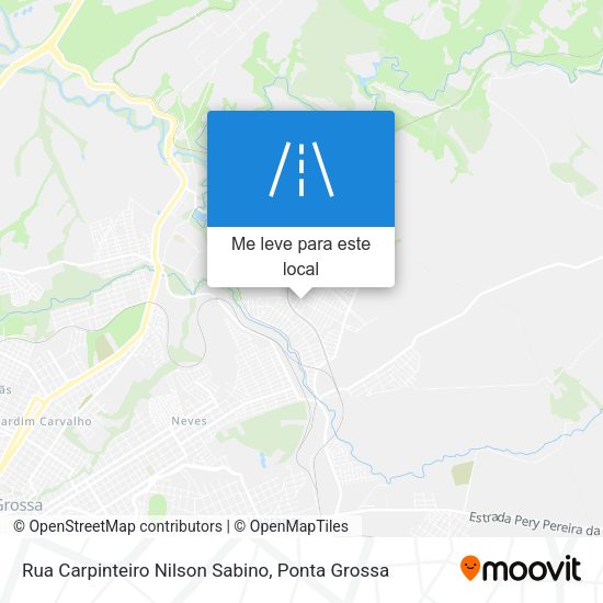 Rua Carpinteiro Nilson Sabino mapa