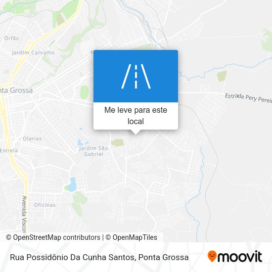 Rua Possidônio Da Cunha Santos mapa