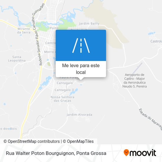 Rua Walter Poton Bourguignon mapa