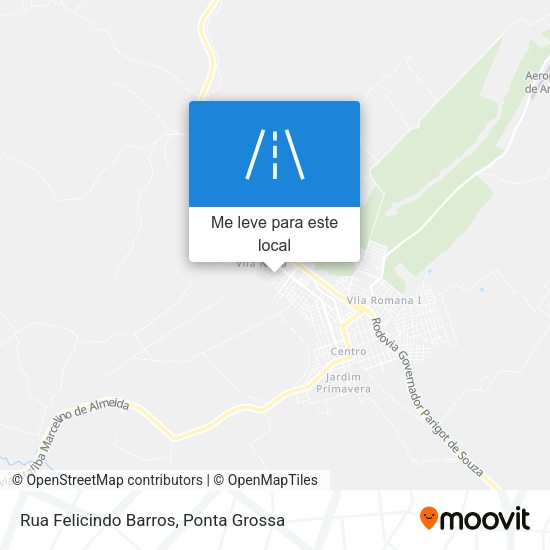 Rua Felicindo Barros mapa