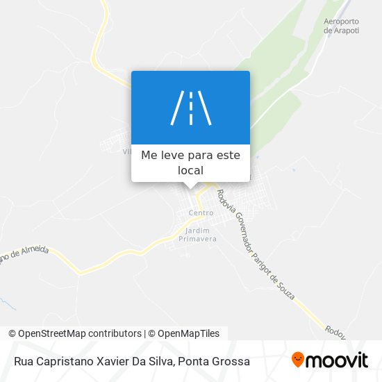 Rua Capristano Xavier Da Silva mapa