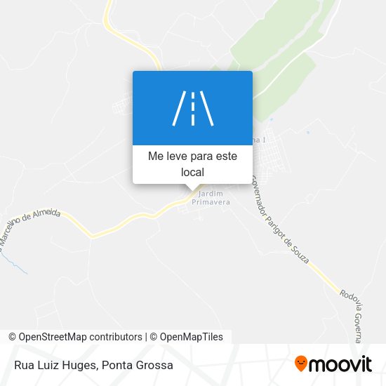 Rua Luiz Huges mapa