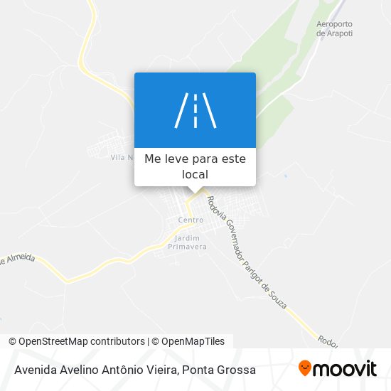 Avenida Avelino Antônio Vieira mapa