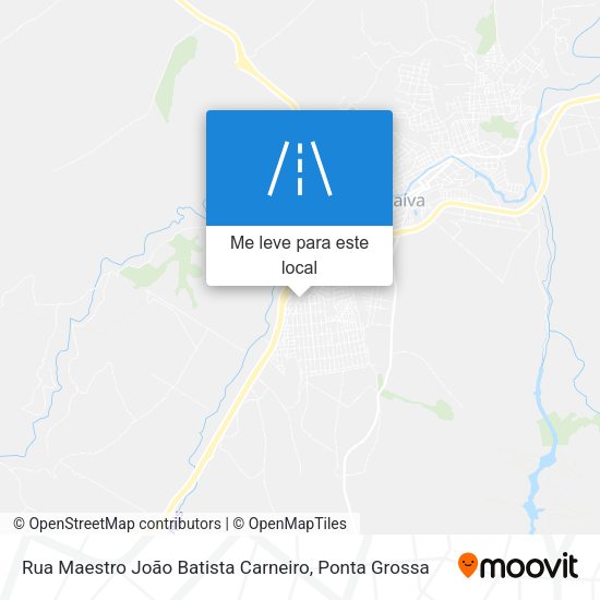 Rua Maestro João Batista Carneiro mapa