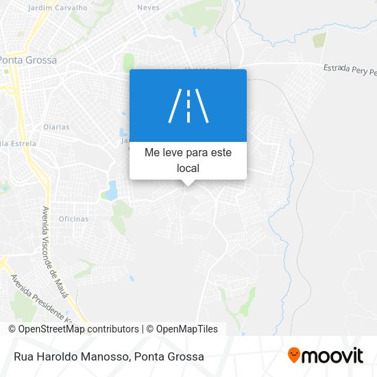 Rua Haroldo Manosso mapa