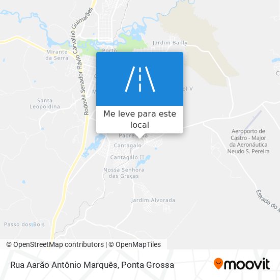 Rua Aarão Antônio Marquês mapa