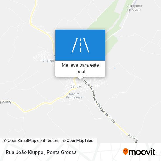Rua João Kluppel mapa