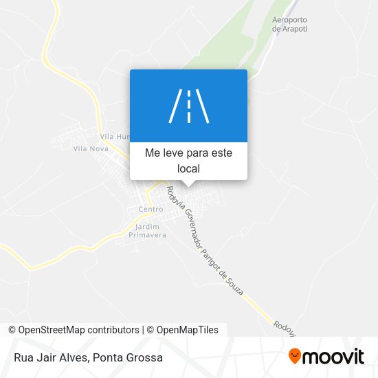 Rua Jair Alves mapa