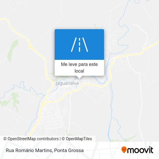 Rua Romário Martins mapa