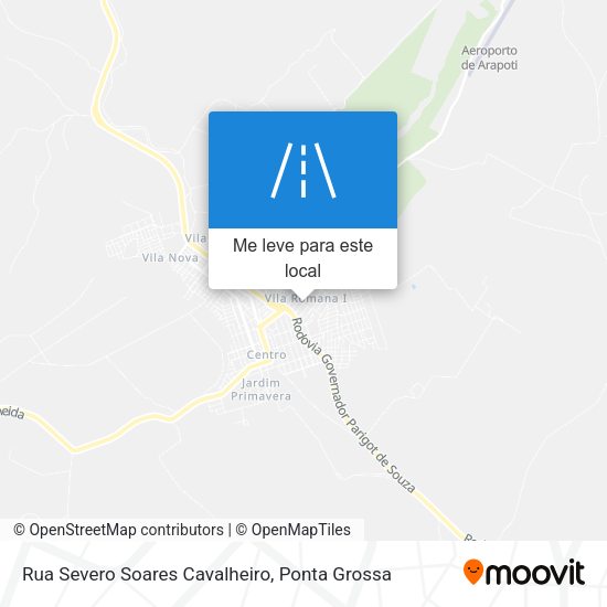 Rua Severo Soares Cavalheiro mapa