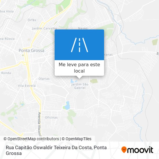 Rua Capitão Oswaldir Teixeira Da Costa mapa