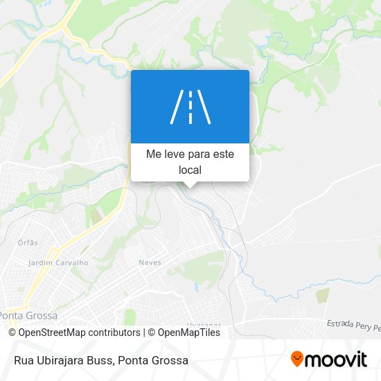Rua Ubirajara Buss mapa