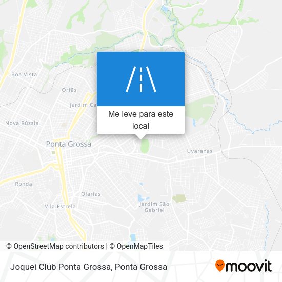 Joquei Club Ponta Grossa mapa