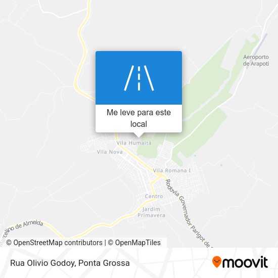 Rua Olivio Godoy mapa