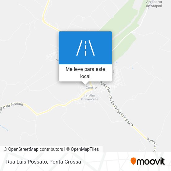 Rua Luís Possato mapa