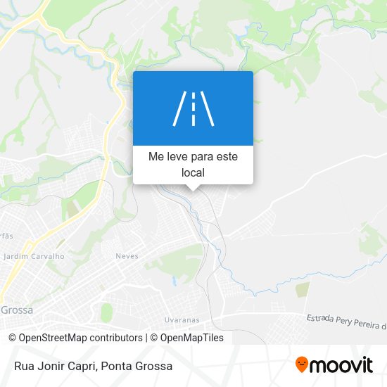 Rua Jonir Capri mapa