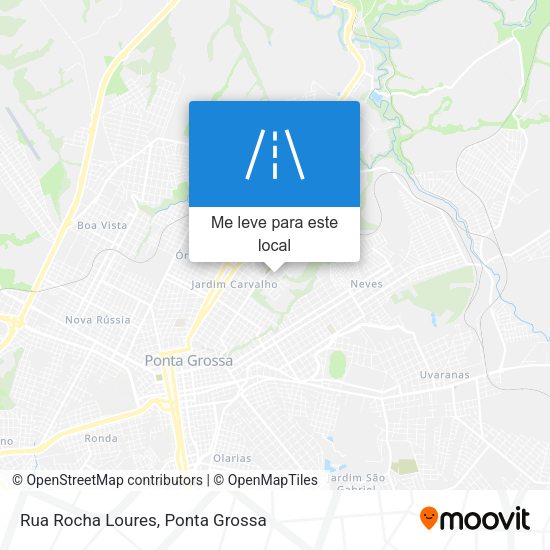 Rua Rocha Loures mapa