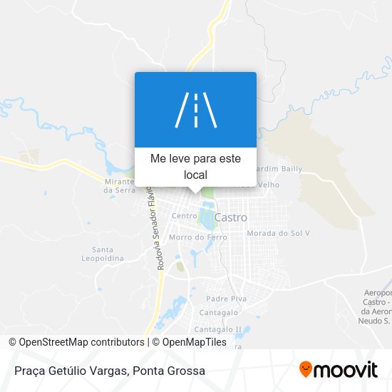 Praça Getúlio Vargas mapa