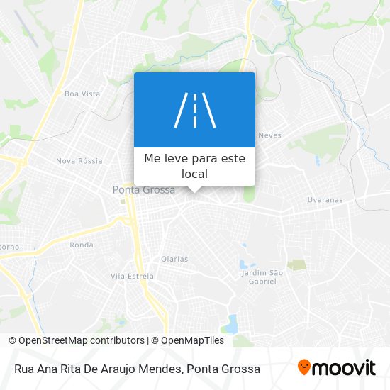 Rua Ana Rita De Araujo Mendes mapa