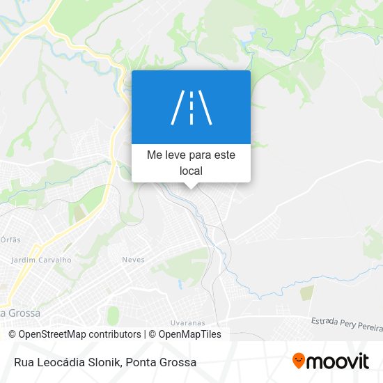 Rua Leocádia Slonik mapa