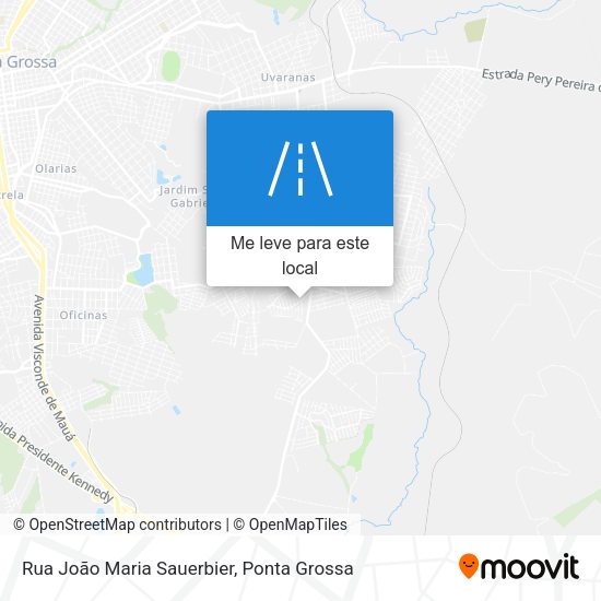 Rua João Maria Sauerbier mapa