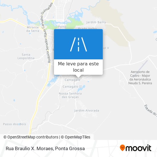 Rua Braulio X. Moraes mapa