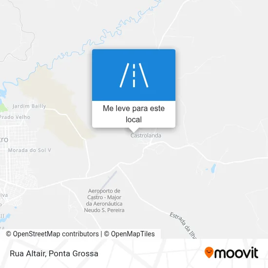 Rua Altair mapa