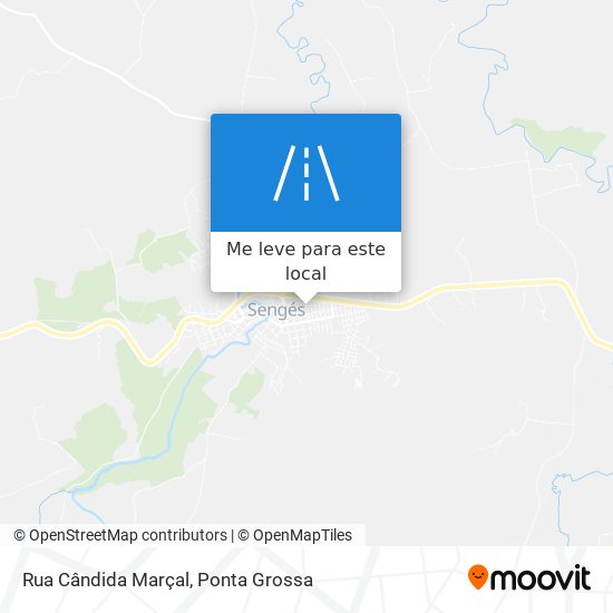 Rua Cândida Marçal mapa