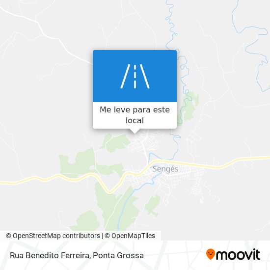 Rua Benedito Ferreira mapa