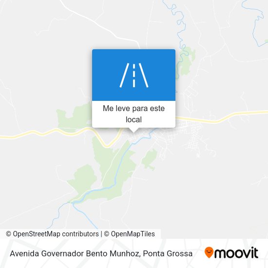 Avenida Governador Bento Munhoz mapa