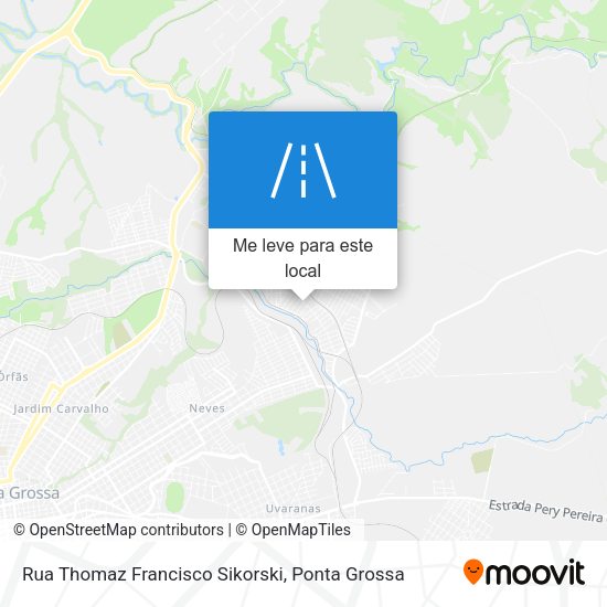 Rua Thomaz Francisco Sikorski mapa