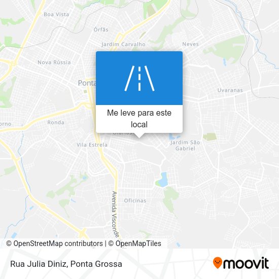 Rua Julia Diniz mapa