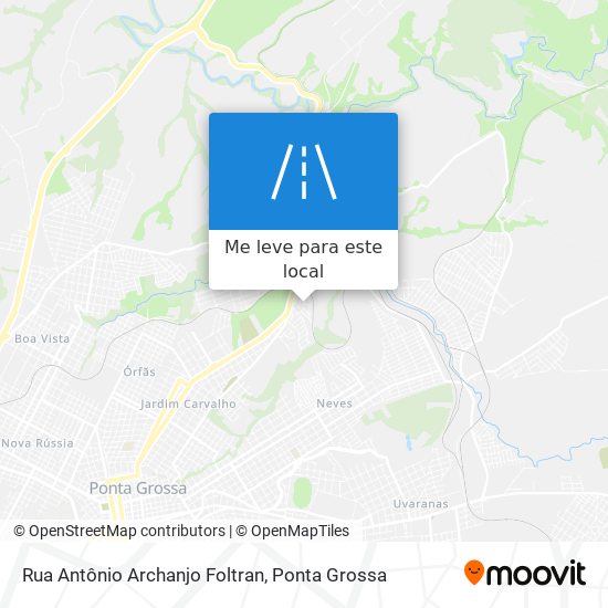 Rua Antônio Archanjo Foltran mapa