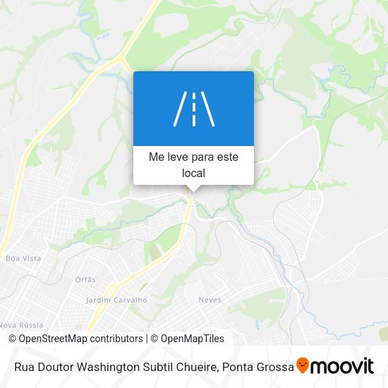 Rua Doutor Washington Subtil Chueire mapa