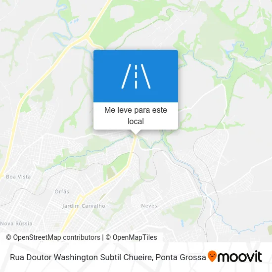 Rua Doutor Washington Subtil Chueire mapa