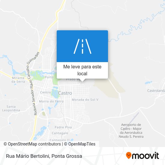 Rua Mário Bertolini mapa