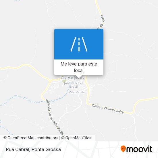 Rua Cabral mapa