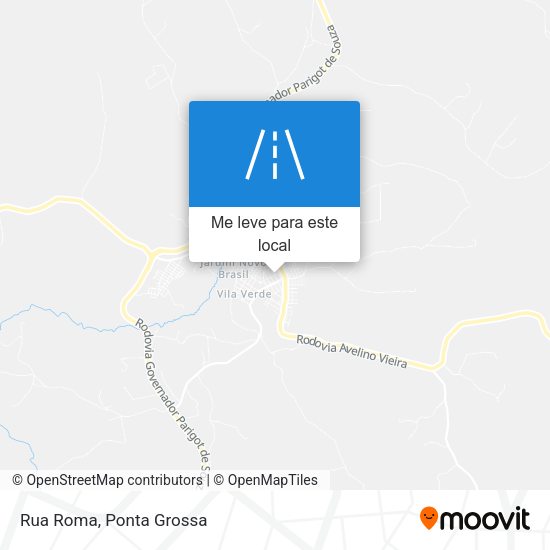 Rua Roma mapa