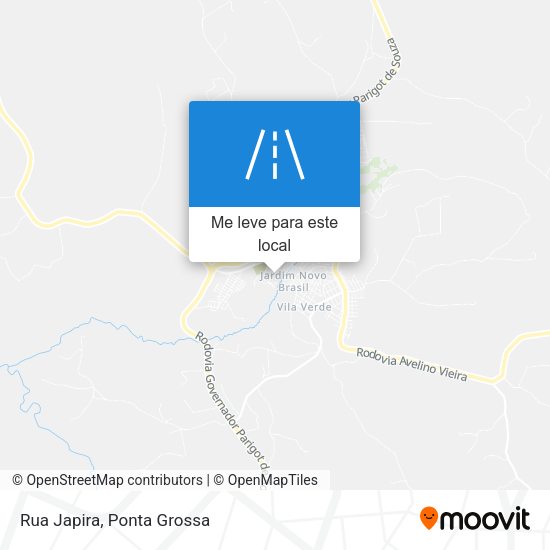 Rua Japira mapa