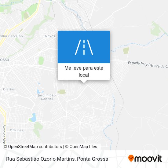 Rua Sebastião Ozorio Martins mapa